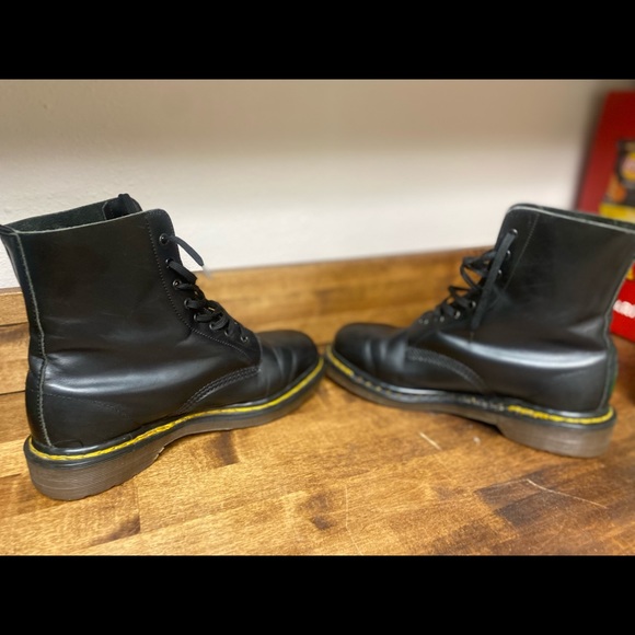 Dr. Martens Black Lace Up Combat Boots - Picture 6 of 16